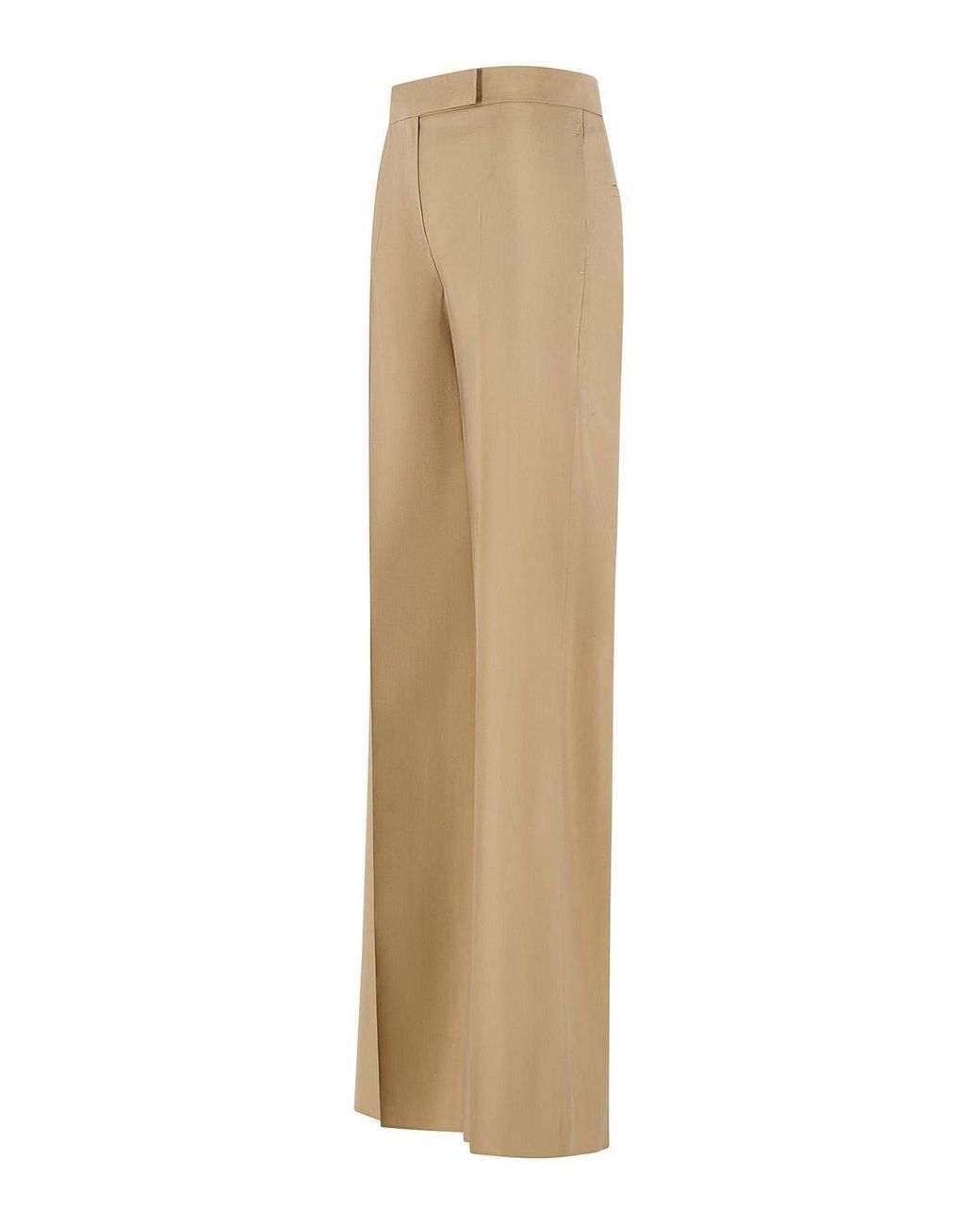 Max Mara Natural Bronte Virgin Wool Blend Pants