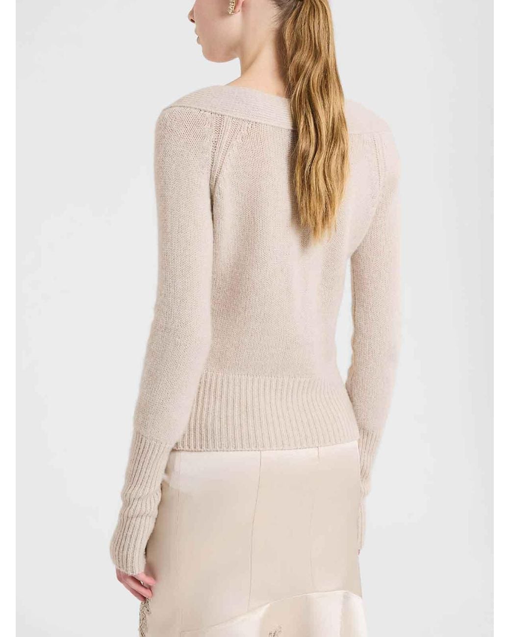 Ermanno Scervino Natural Cardigan