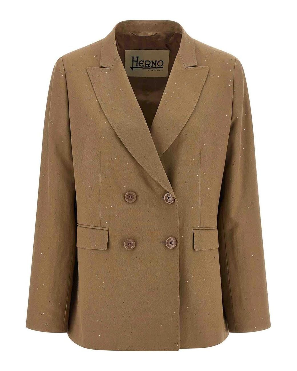 Herno Natural Micro Sequin Blazer