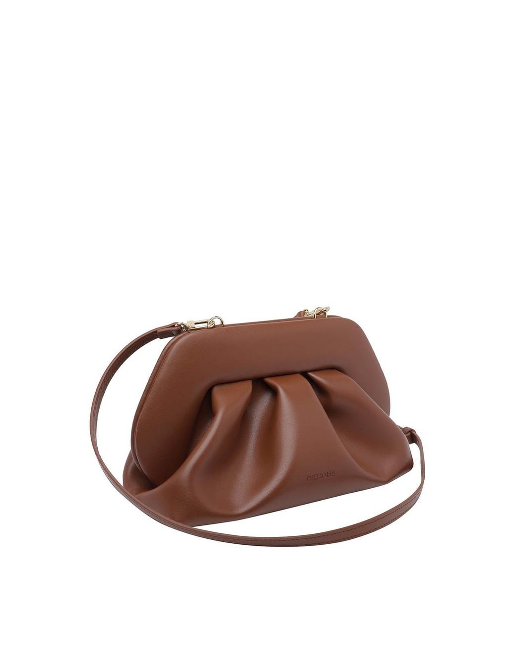 THEMOIRÈ Brown Tortoise Shell Bios Intreccio Pouch