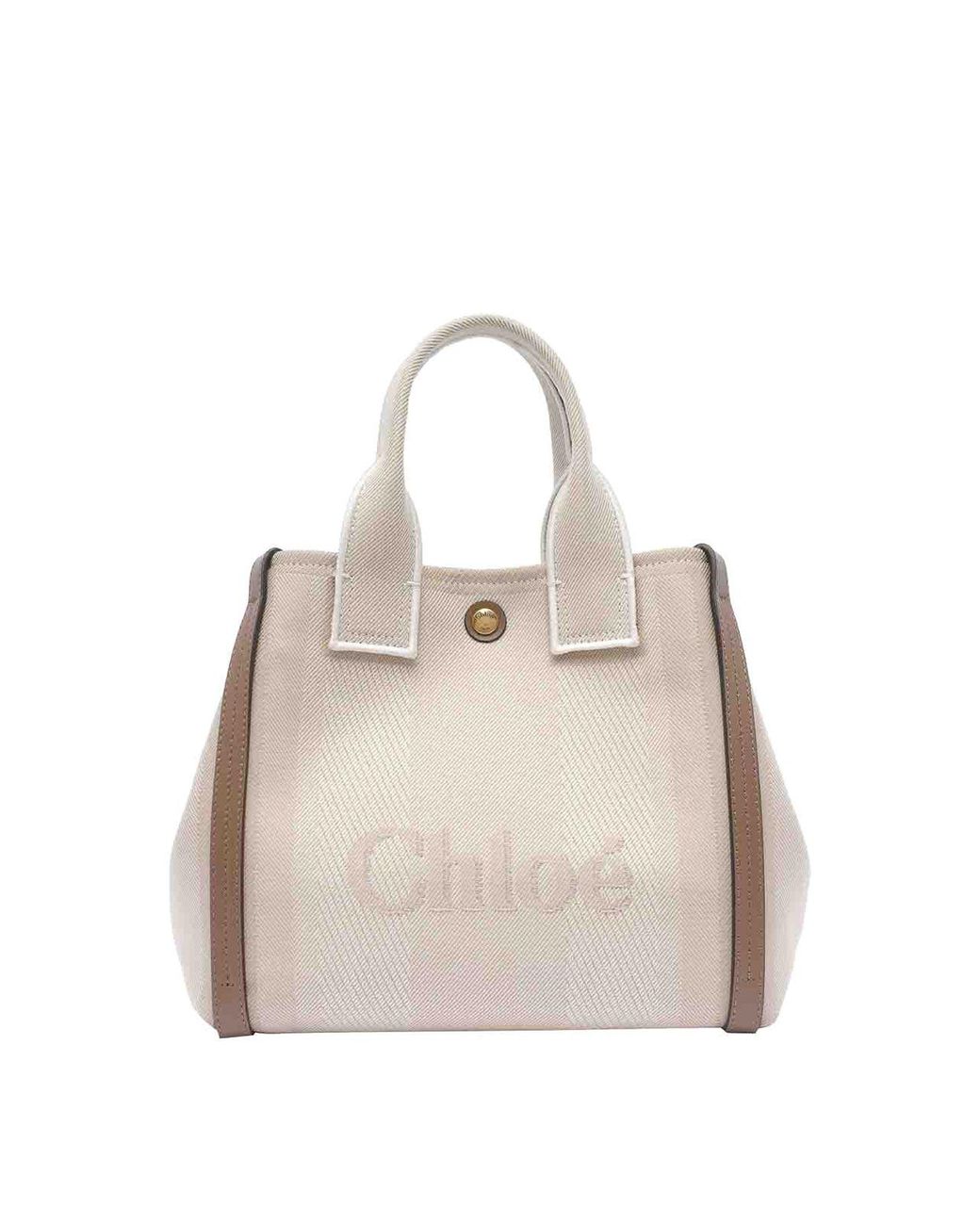 Chloé Natural E Carry Tote Bag Small