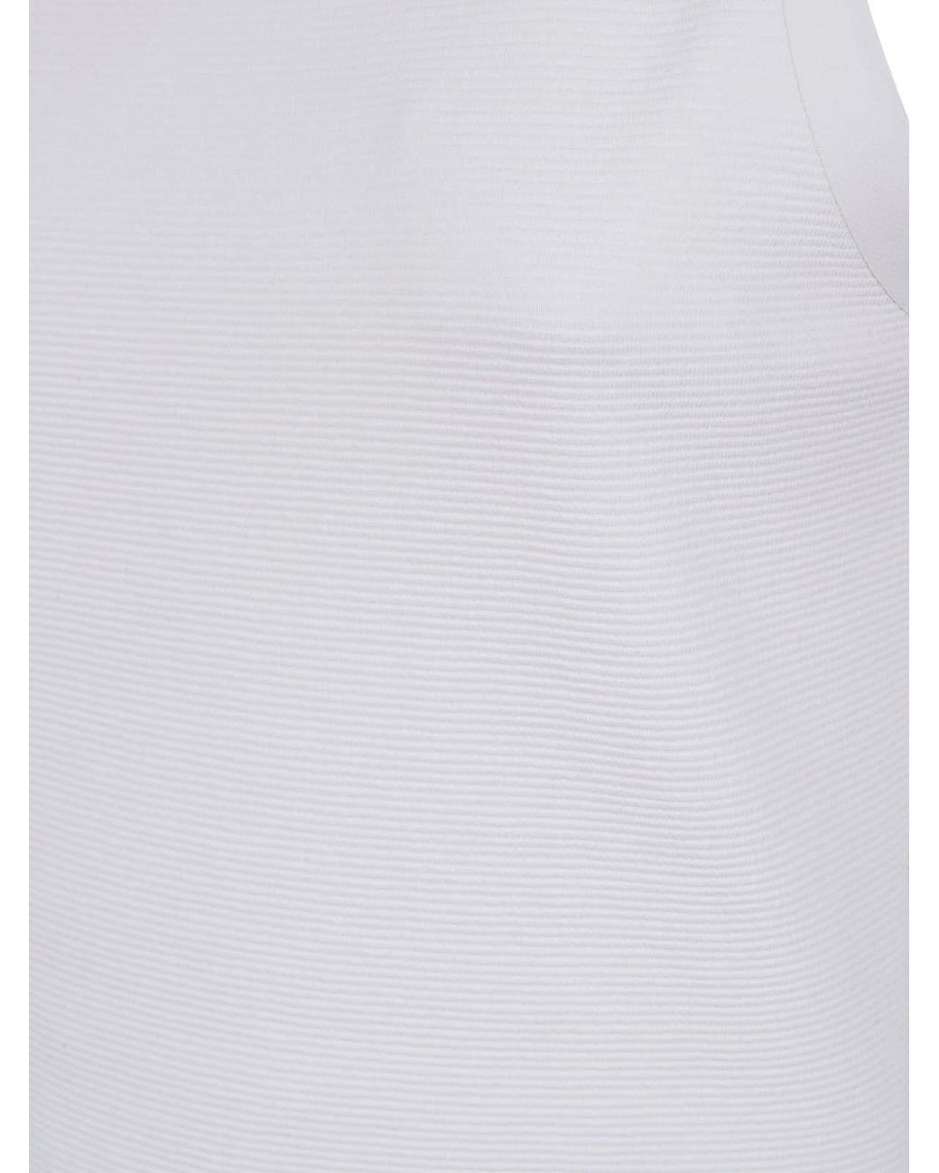 Emporio Armani White Cotton Short Dress