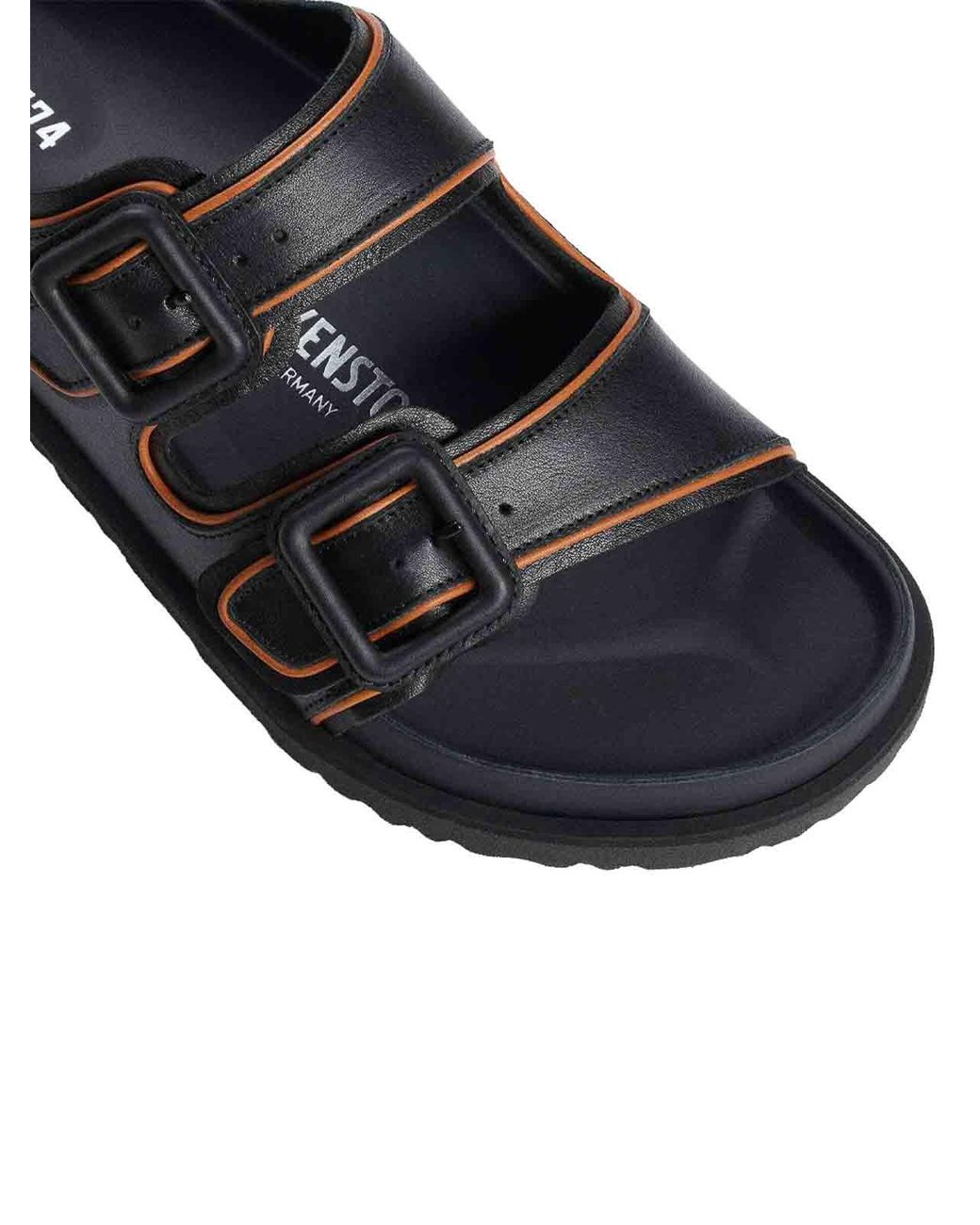 Birkenstock Black Arizona Exquisite Nappa Leather Sandals