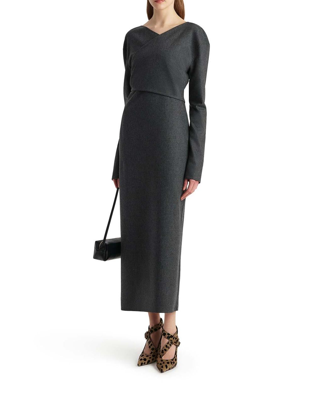 Khaite Gray Aubrey Dress