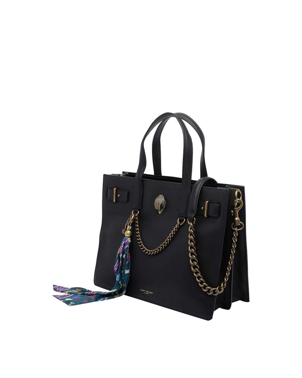 Kurt Geiger Black Logo Tote Bag