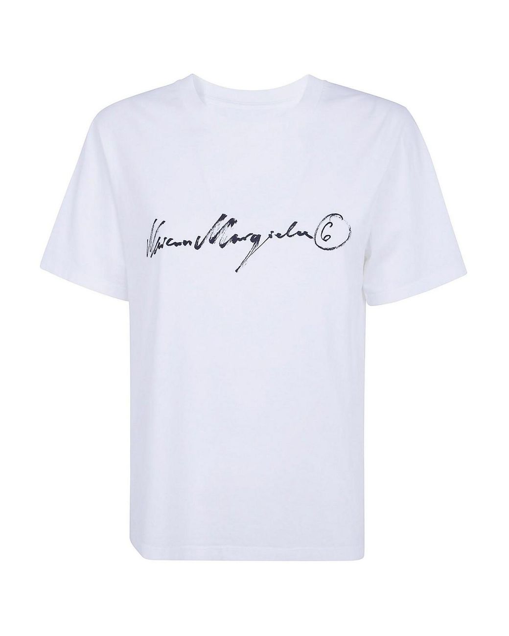 MM6 by Maison Margiela White Basic T-Shirt