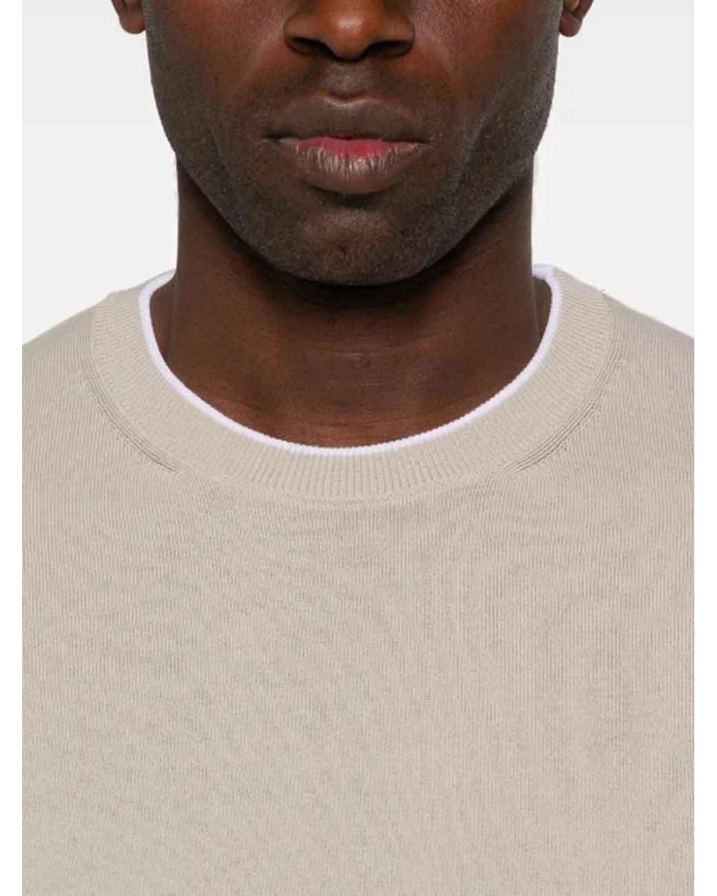 Peserico White Pullover for men