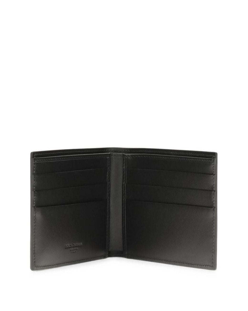 Dolce & Gabbana Black Bifold Leather Wallet for men
