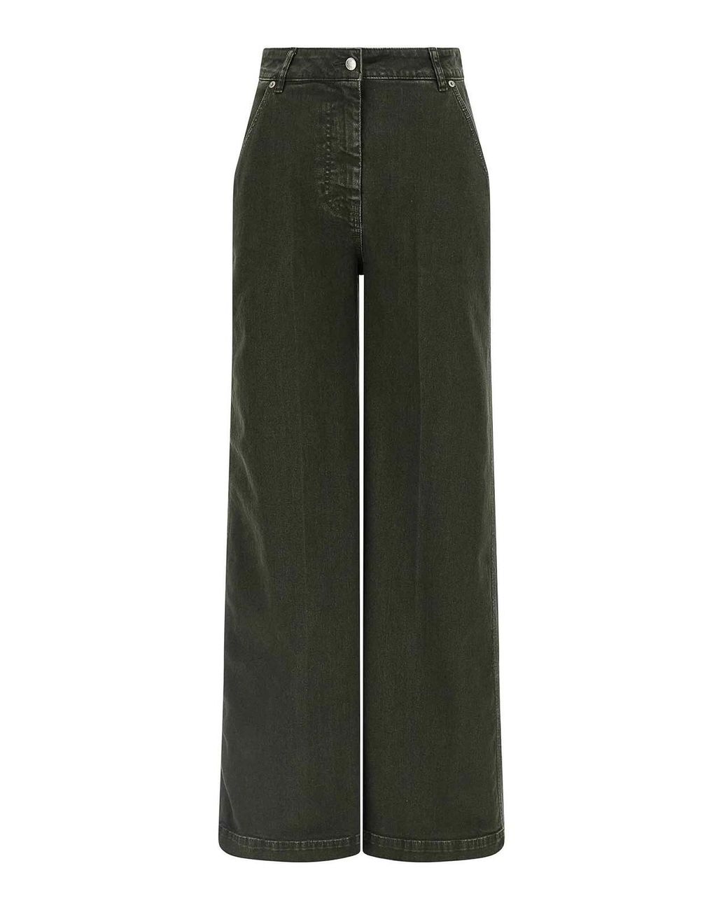 Nude Green Wide Leg Jeans