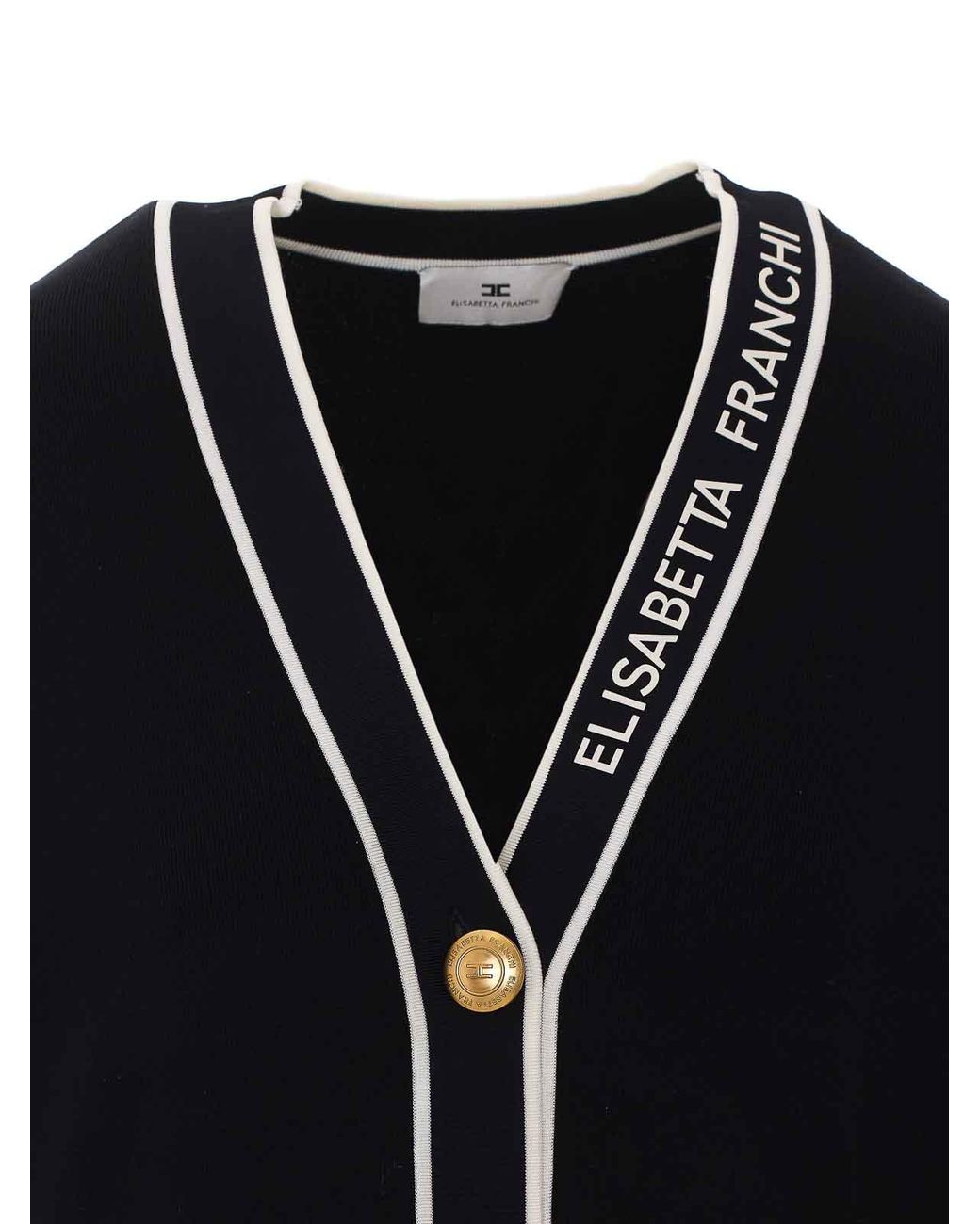 Elisabetta Franchi Black Cardigan