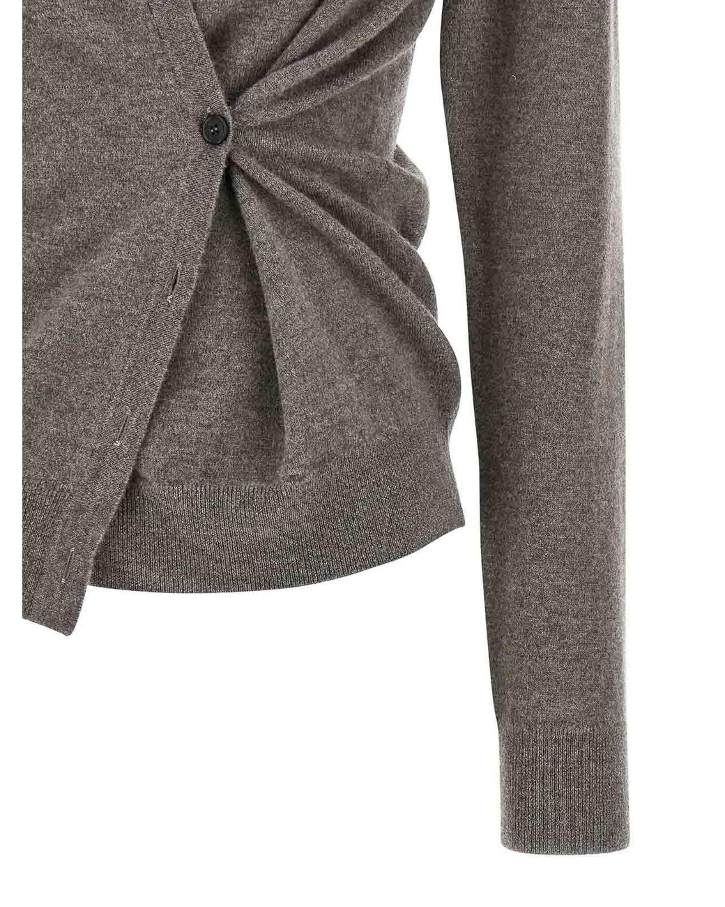 Rohe Gray Asymmetrical Cardigan