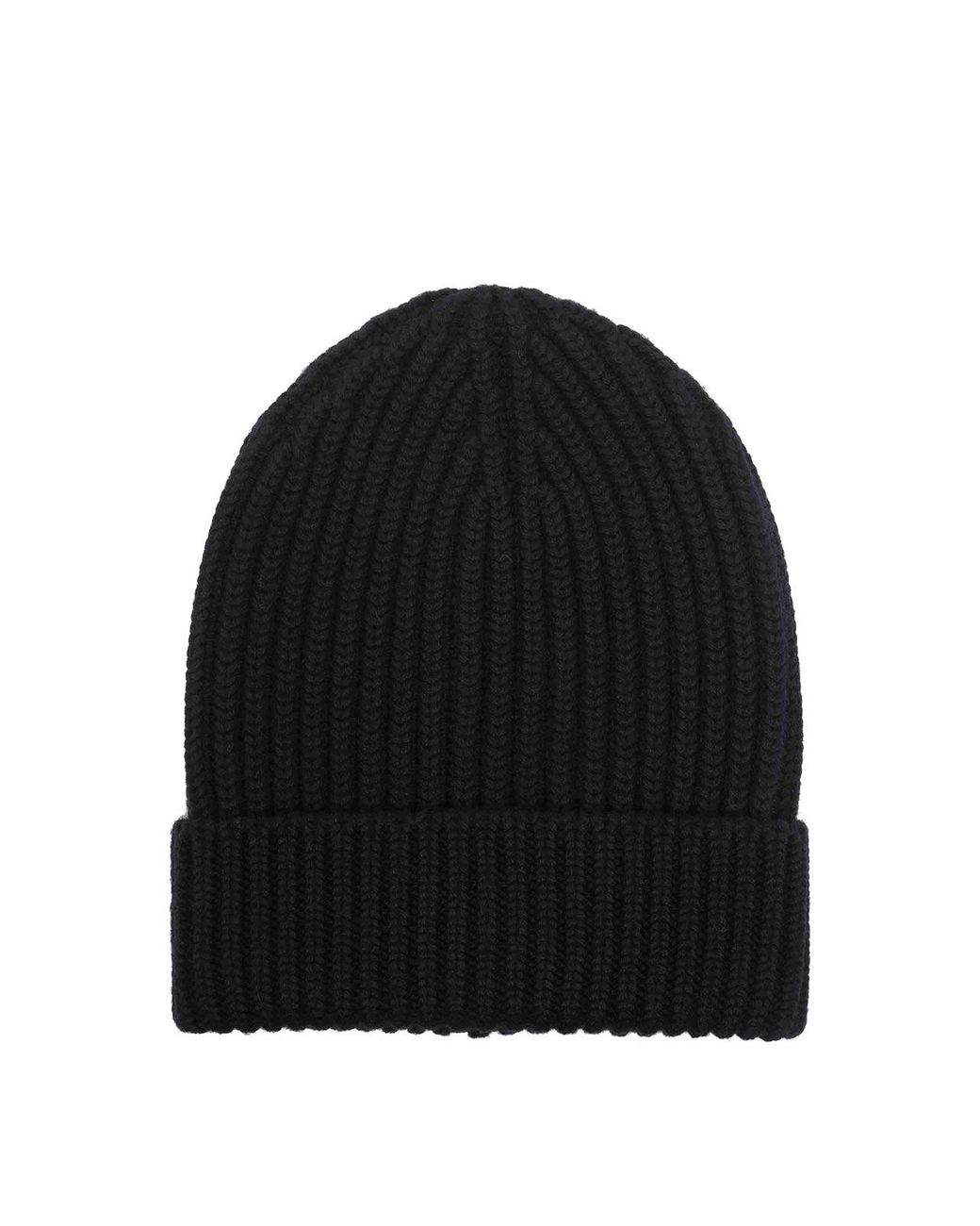 Dolce & Gabbana Black Ribbed Beanie