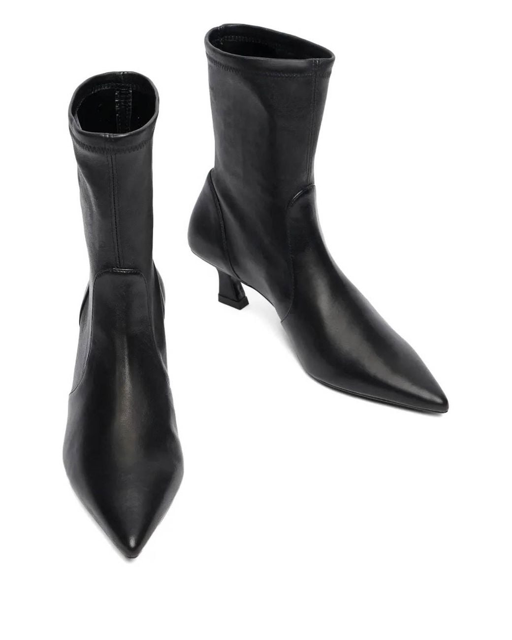 Stuart Weitzman Black Ankle Boots Vinnie Bootie