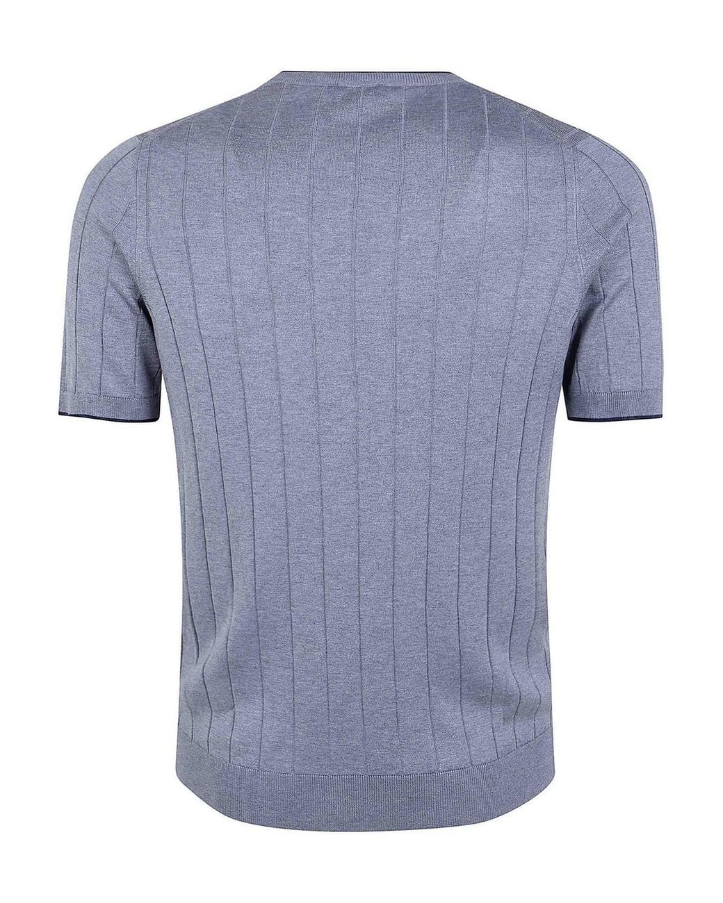 Suéter Cuello Redondo Barba Napoli de hombre de color Blue