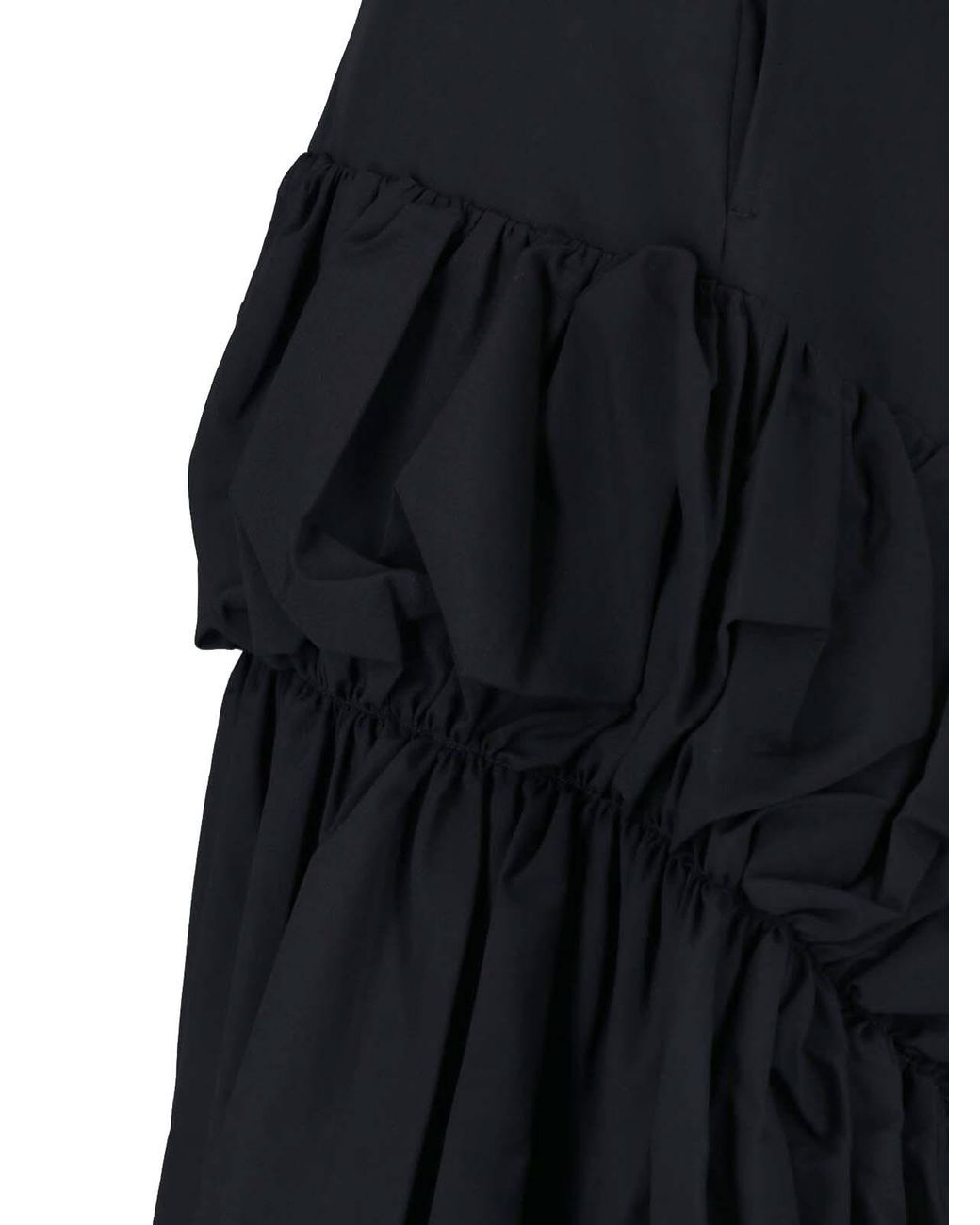 Comme des Garçons Blue Asymmetric Midi Skirt