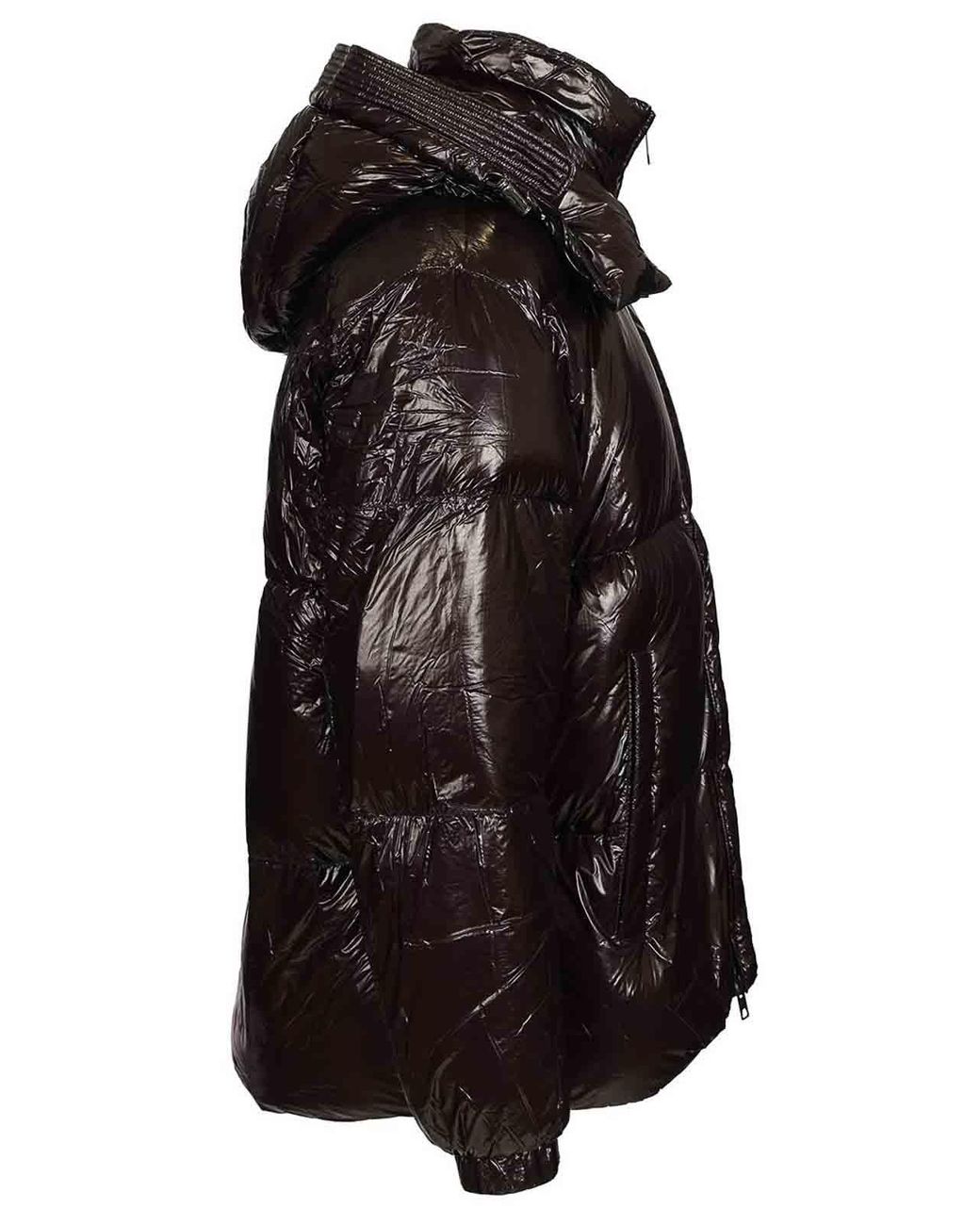 DIESEL Black Quilted Taslan Down Jacket With Viraloff Treatment for men