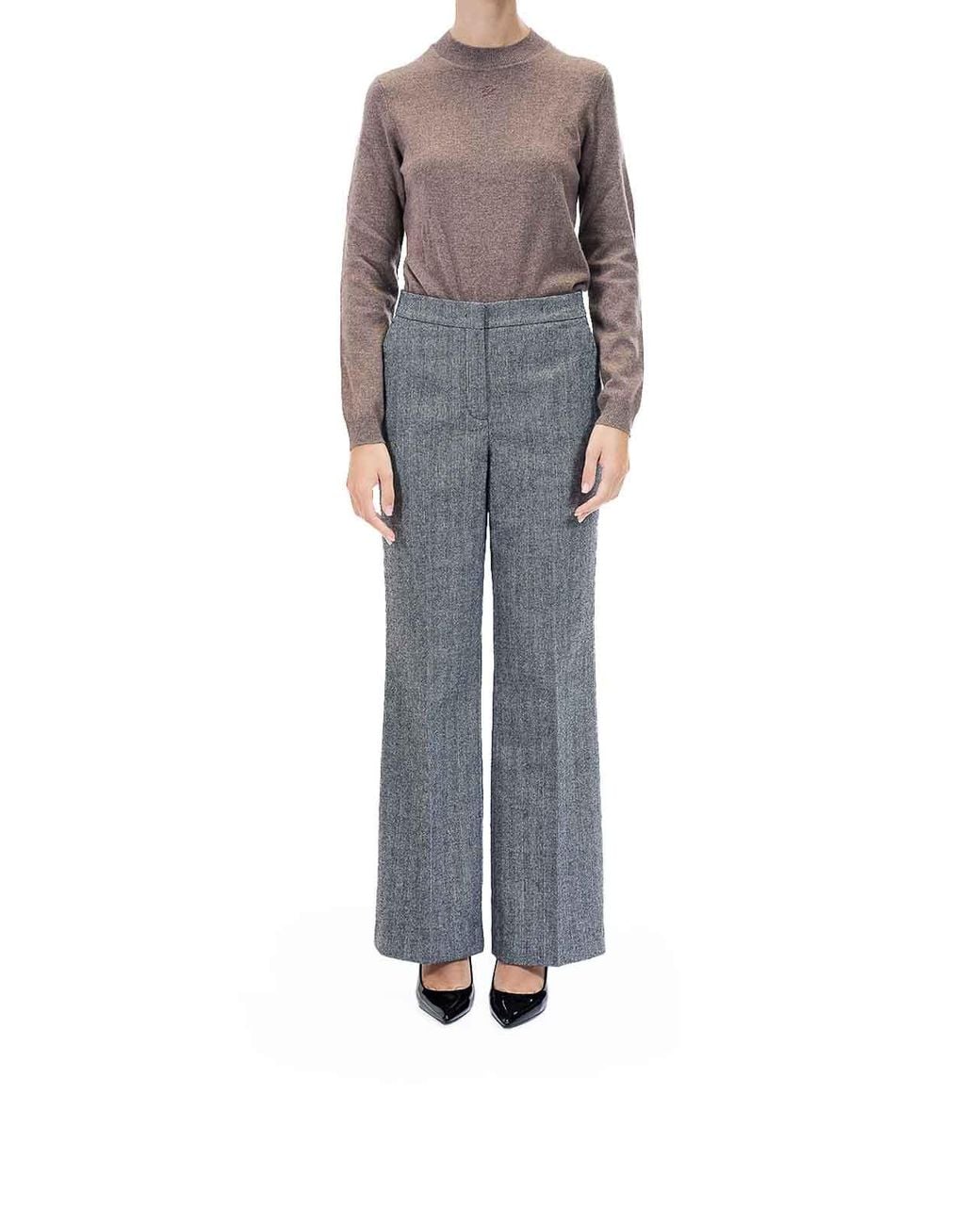 Karl Lagerfeld Blue Tweed Pants