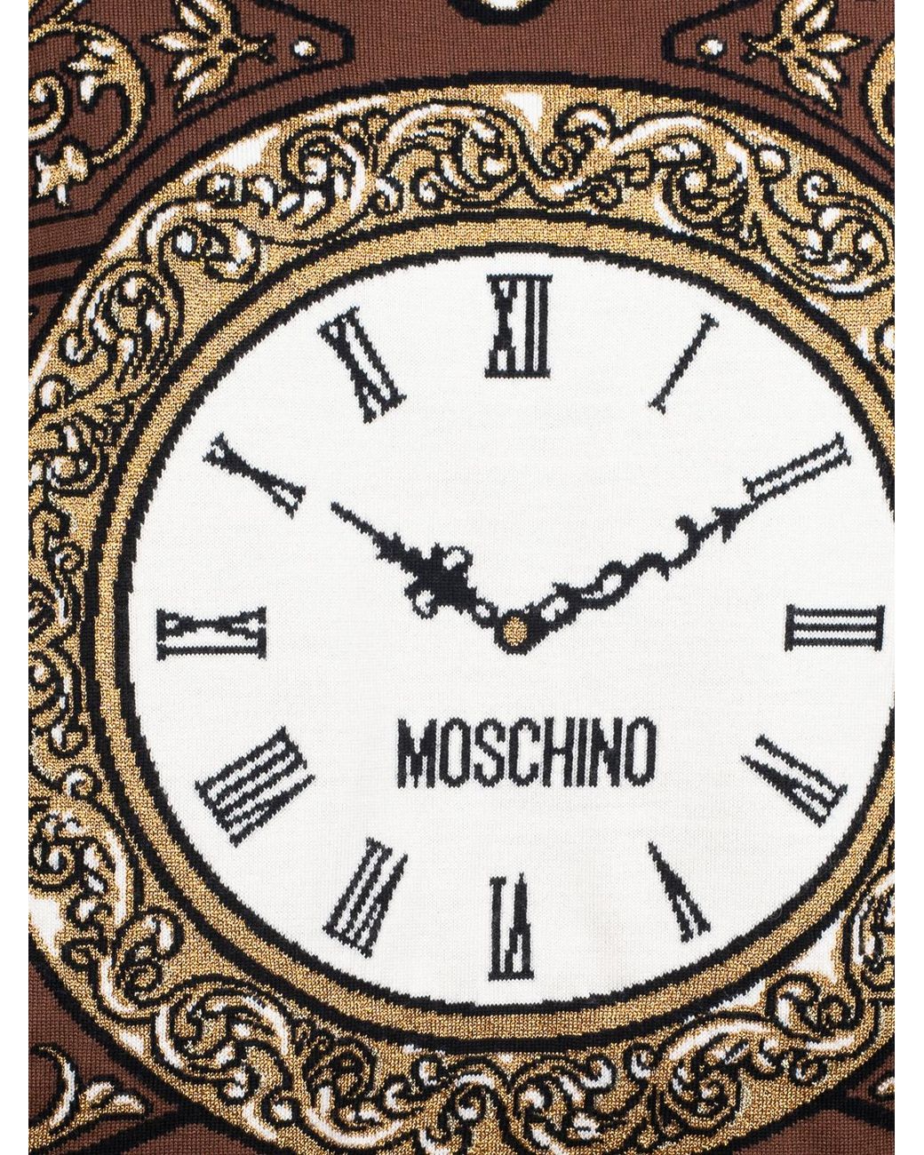 Moschino Brown Clock Jumper