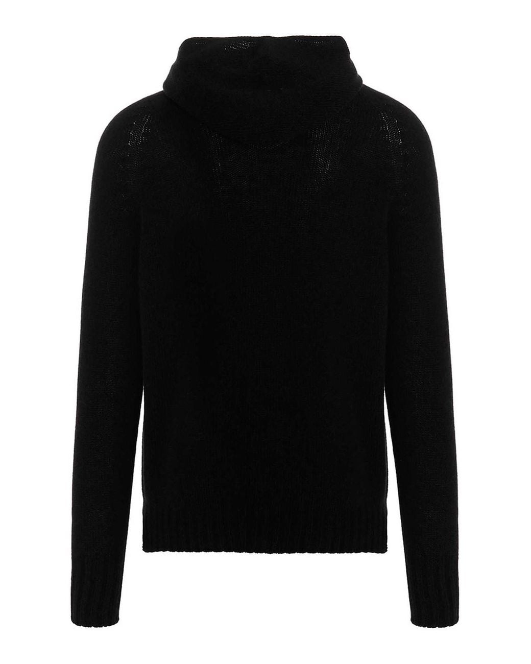 Ma'ry'ya Black Hooded Sweater for men
