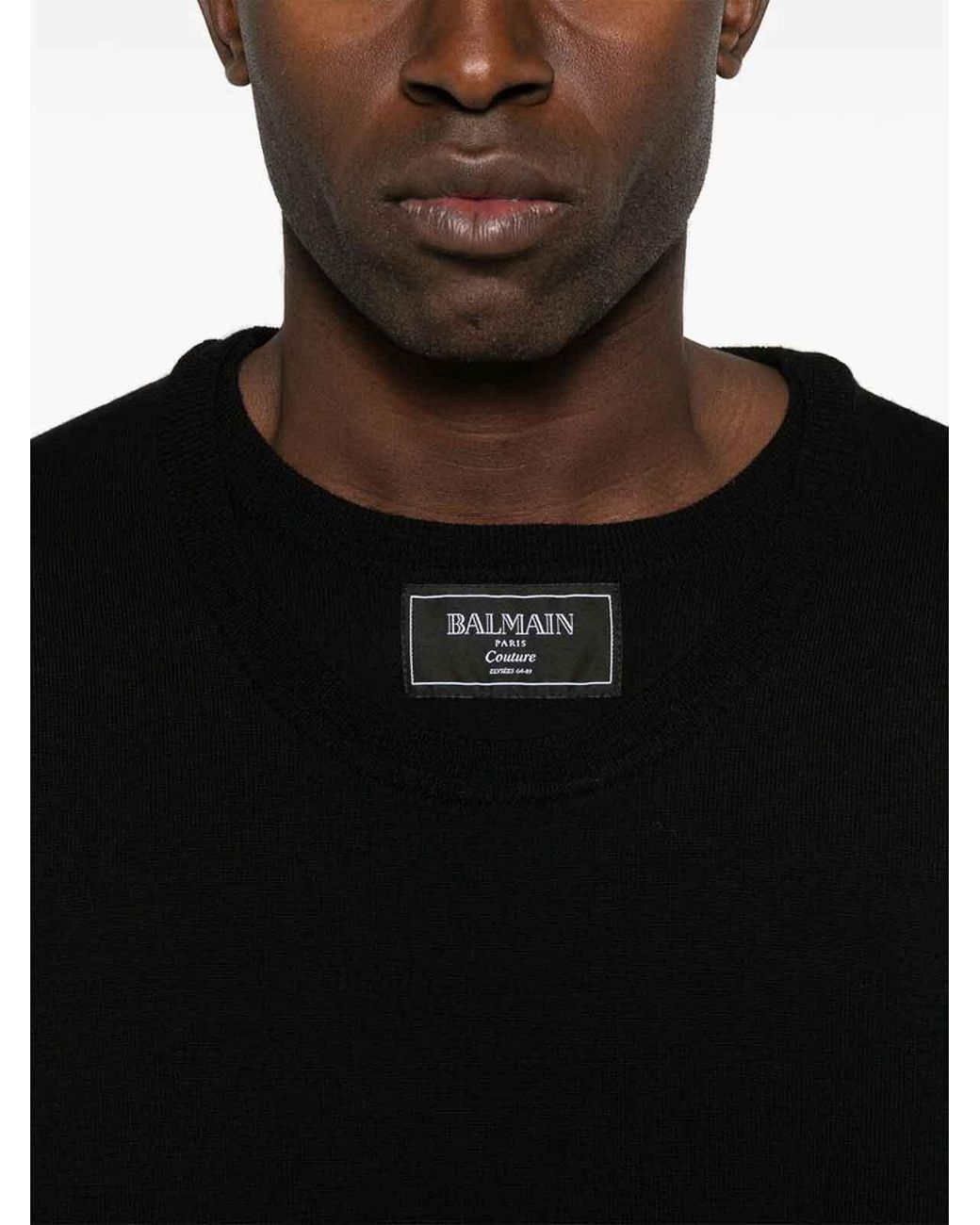 Balmain Black Sweater for men