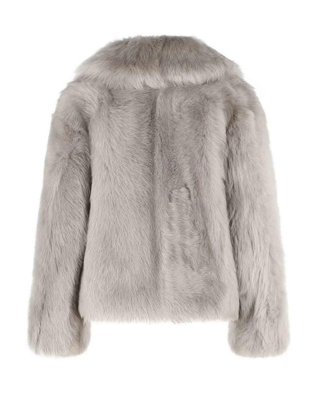 Salvatore Santoro Gray Sheepskin Fur