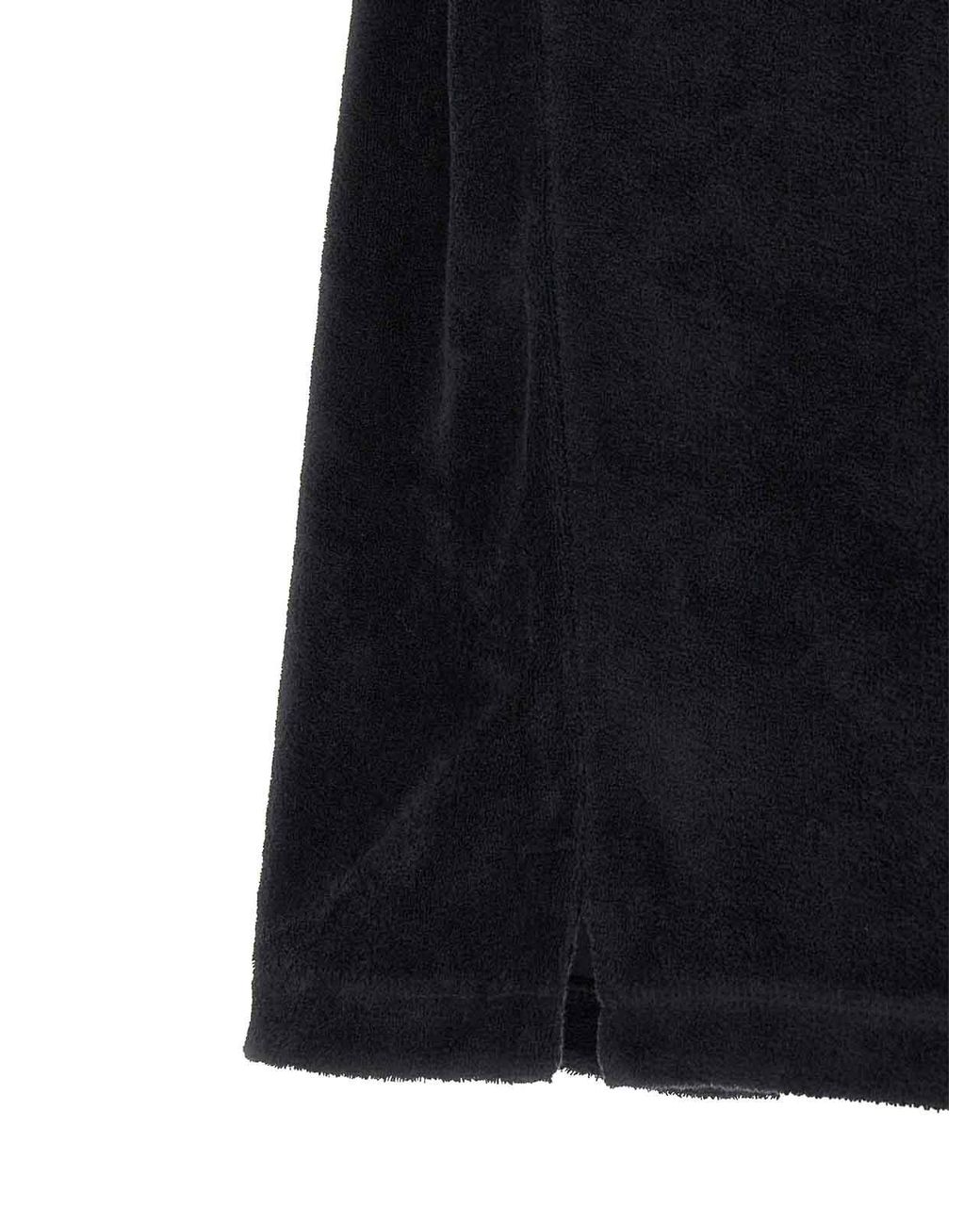 Casablanca Black Towelling' Jacquard Polo Shirt for men