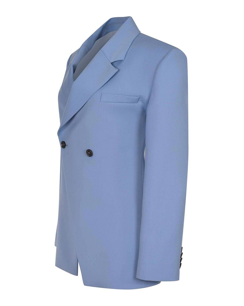 GIUSEPPE DI MORABITO Blue Giacca Made Of Colored Wool