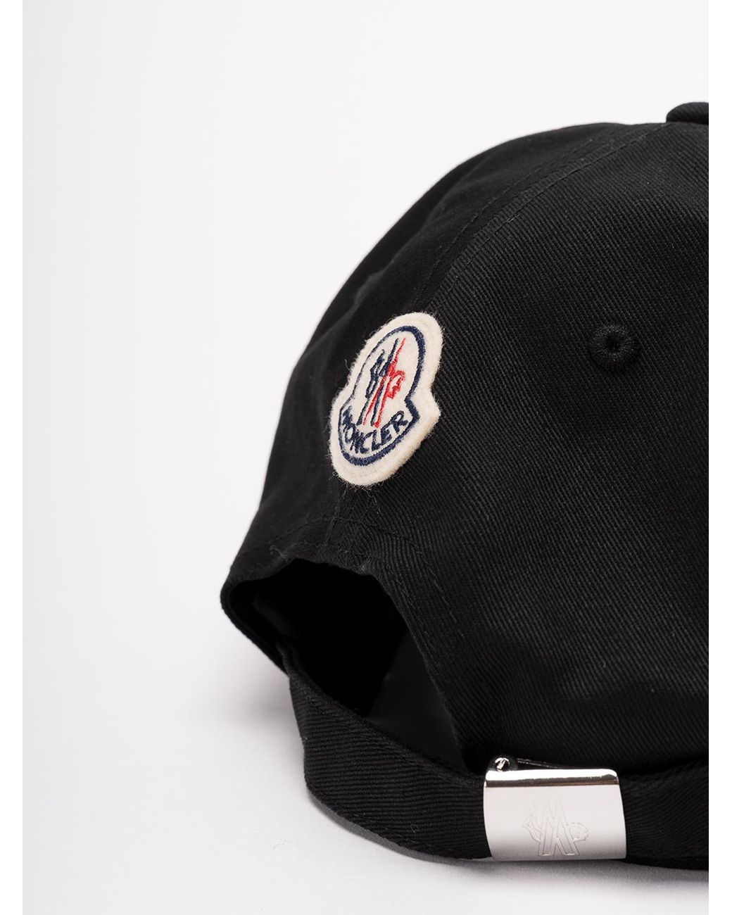 Moncler Black Baseball Cap for men