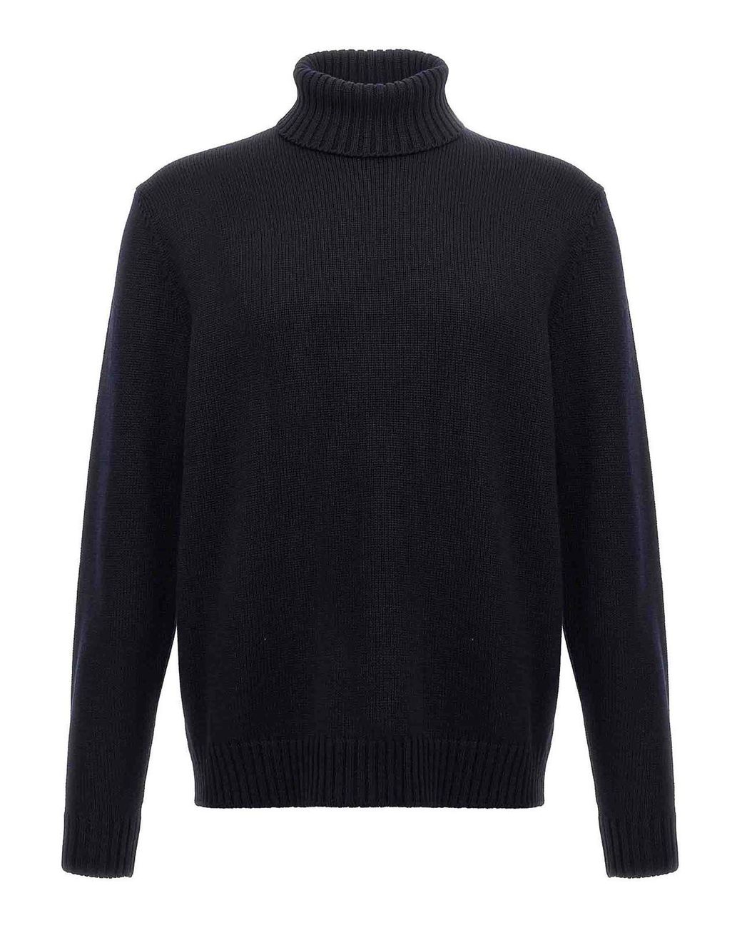 Zanone Blue Turtle-Neck Sweater for men