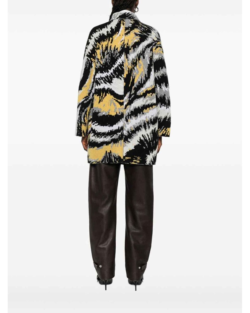 Missoni Black Wool Caban Coat