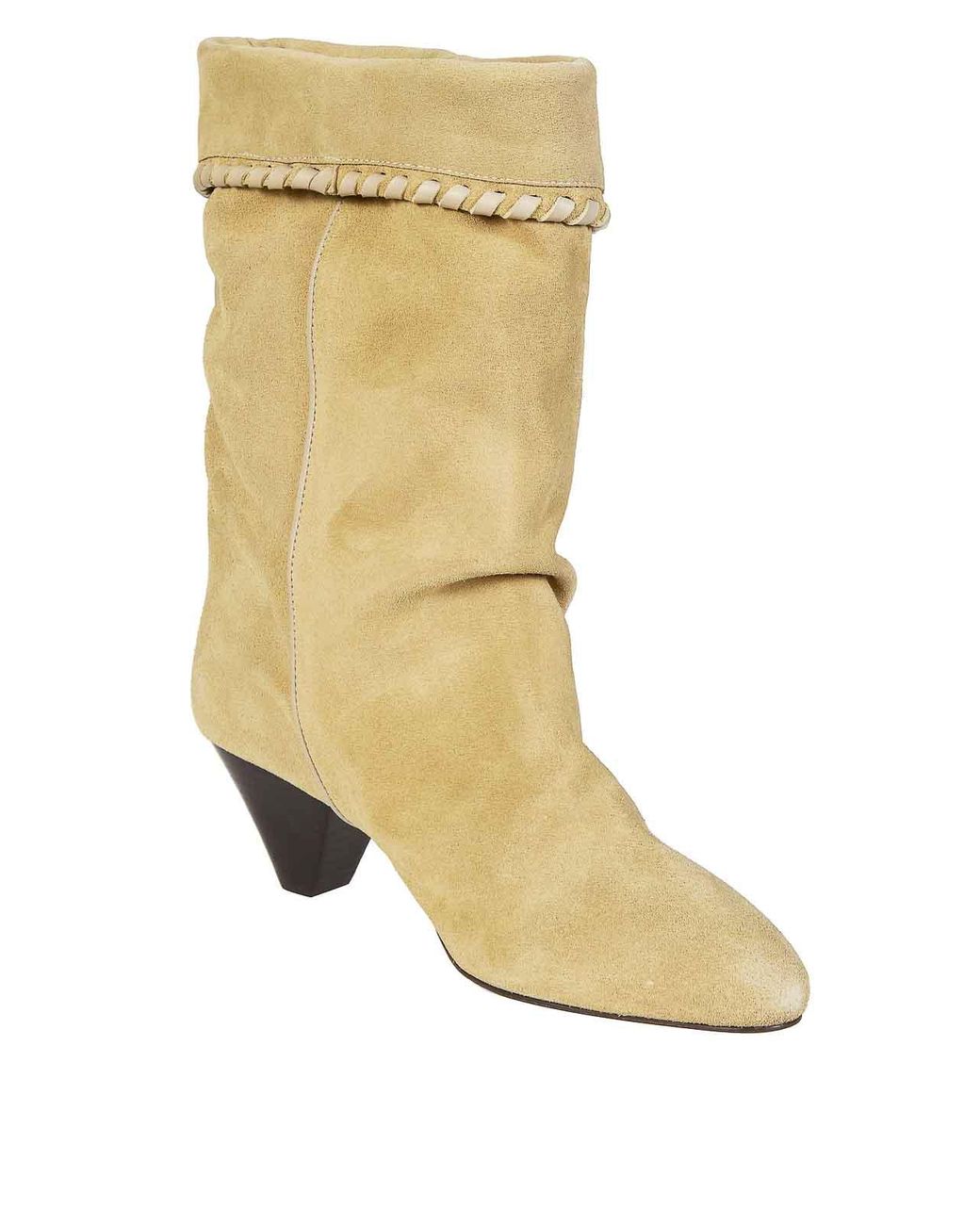 Isabel Marant Natural 55Mm Dalby Braided-Tassel Suede Boots
