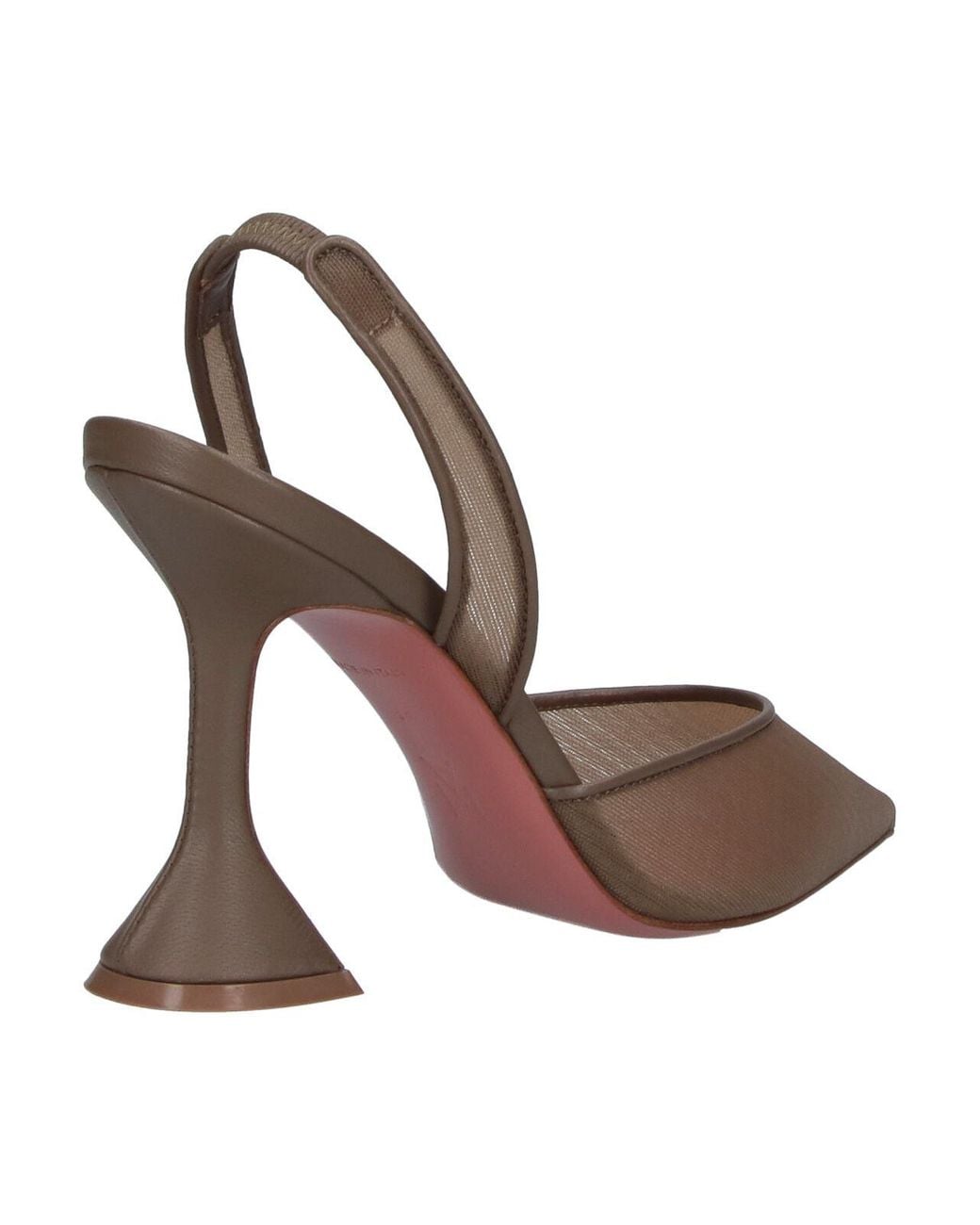AMINA MUADDI Natural Slingback Pumps