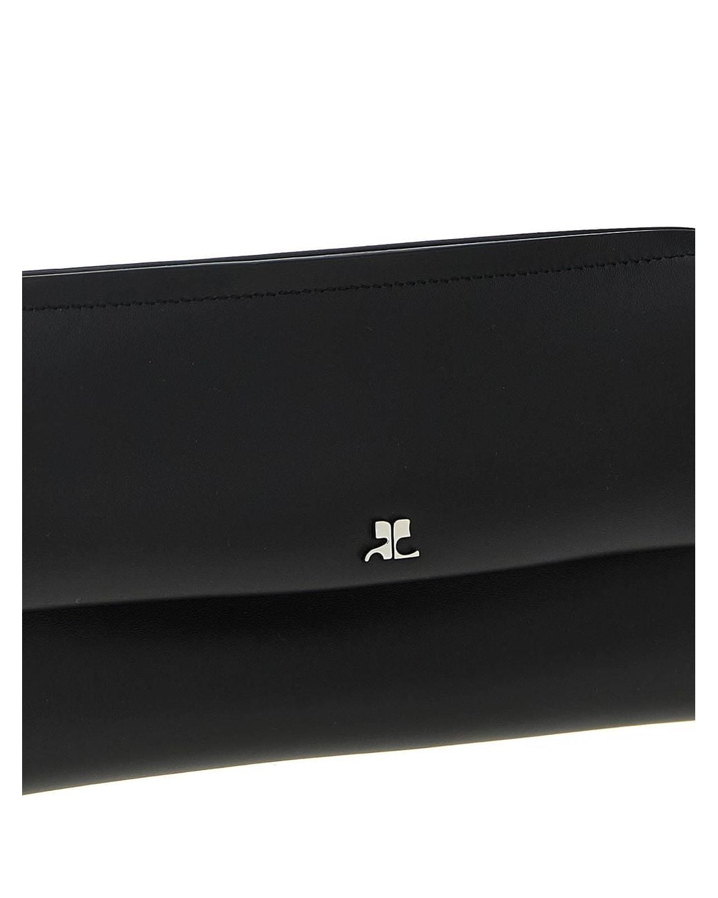 Courreges Black Wrist Clutch