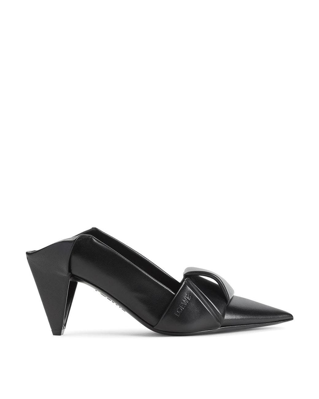 Loewe Black Origami Flap Back Pumps