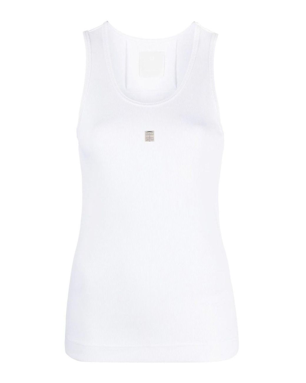 Givenchy White 4G Tank Top