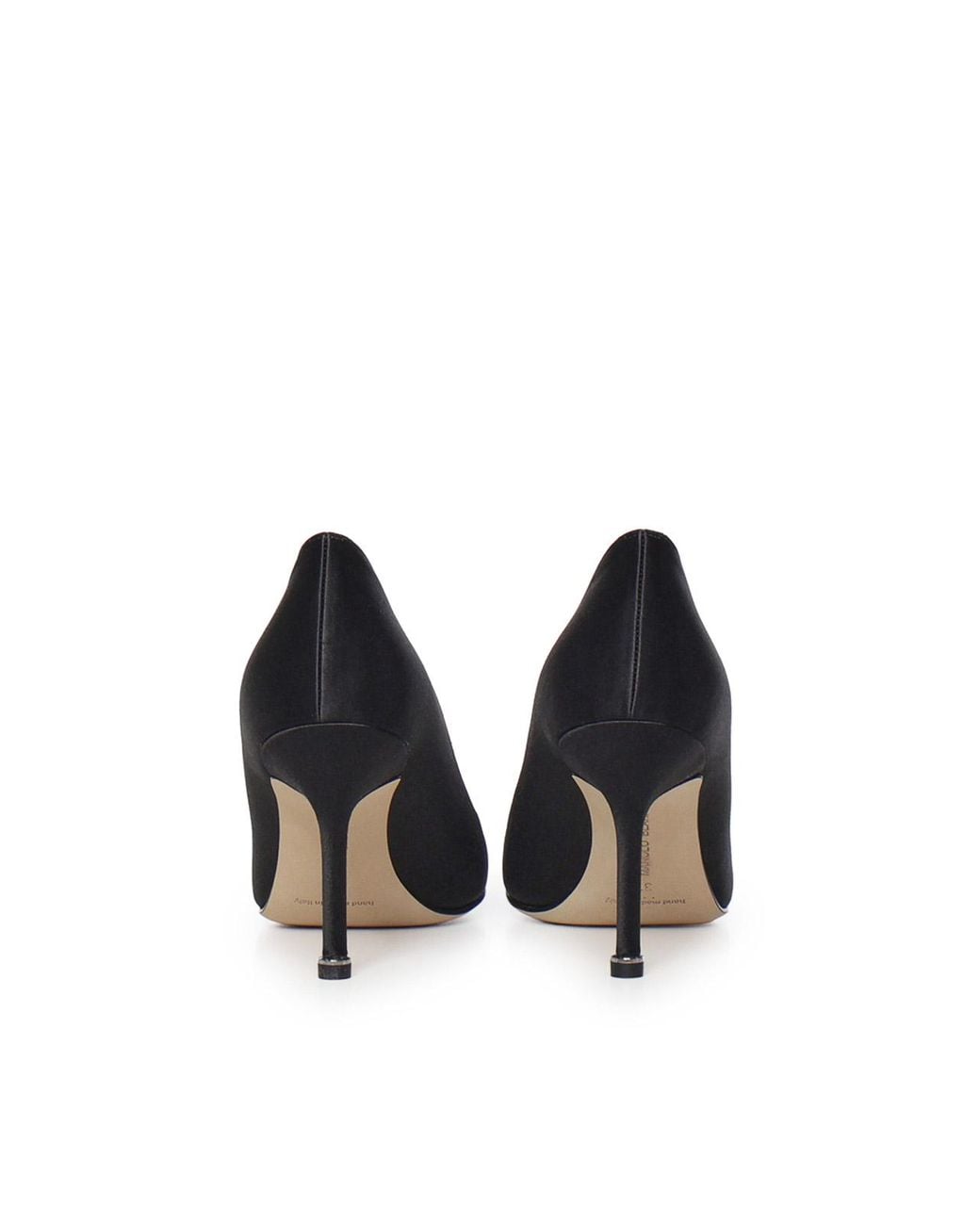 Manolo Blahnik Blue Hangisi Satin Pumps