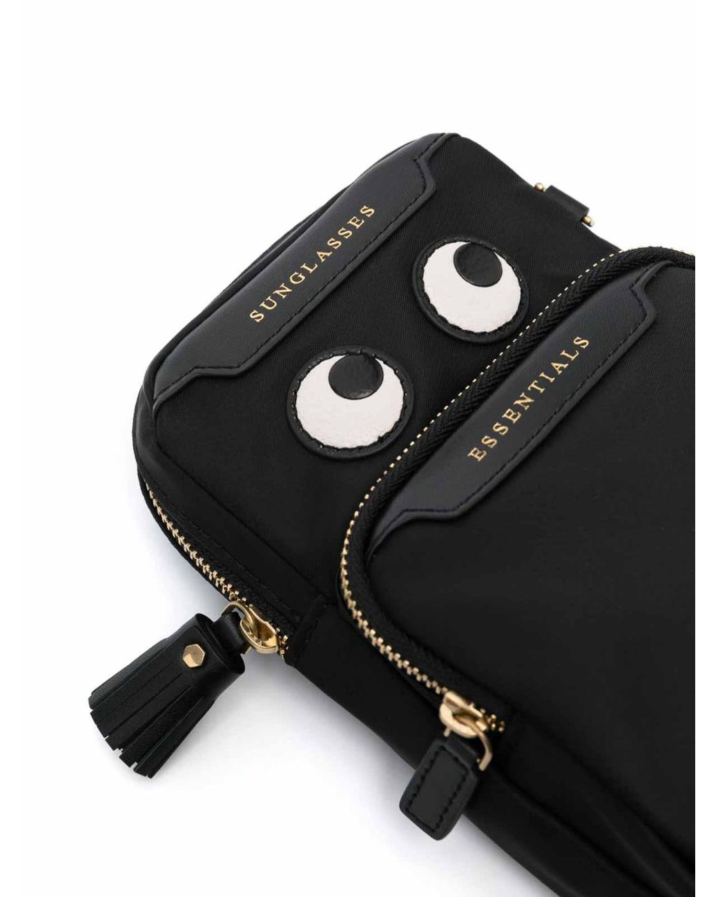 Anya Hindmarch Black Shoulder Bag With Printing