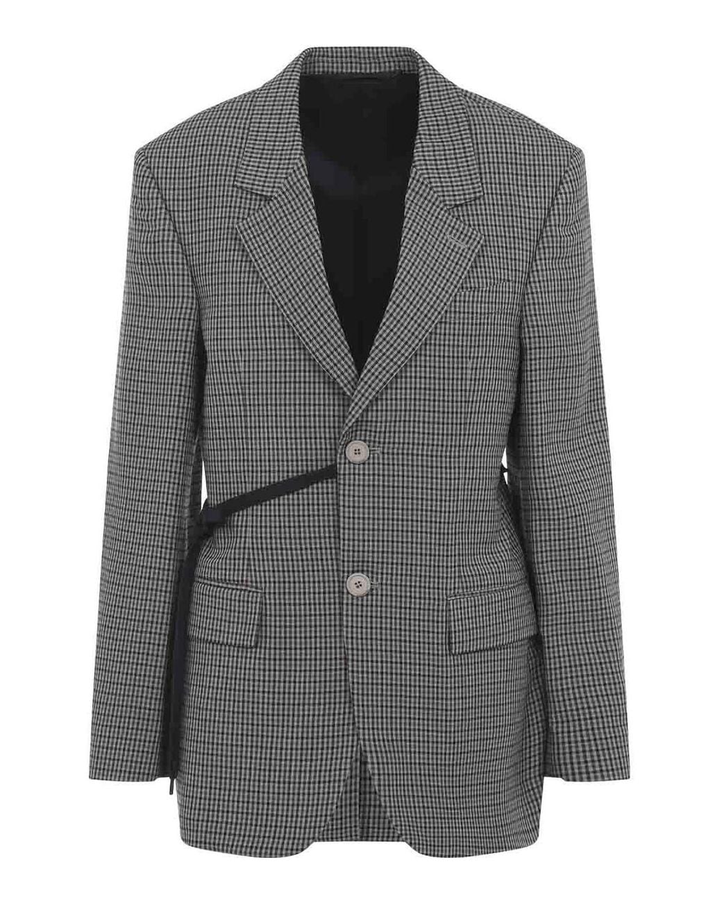 Blazer Elegante Balenciaga de color Gray