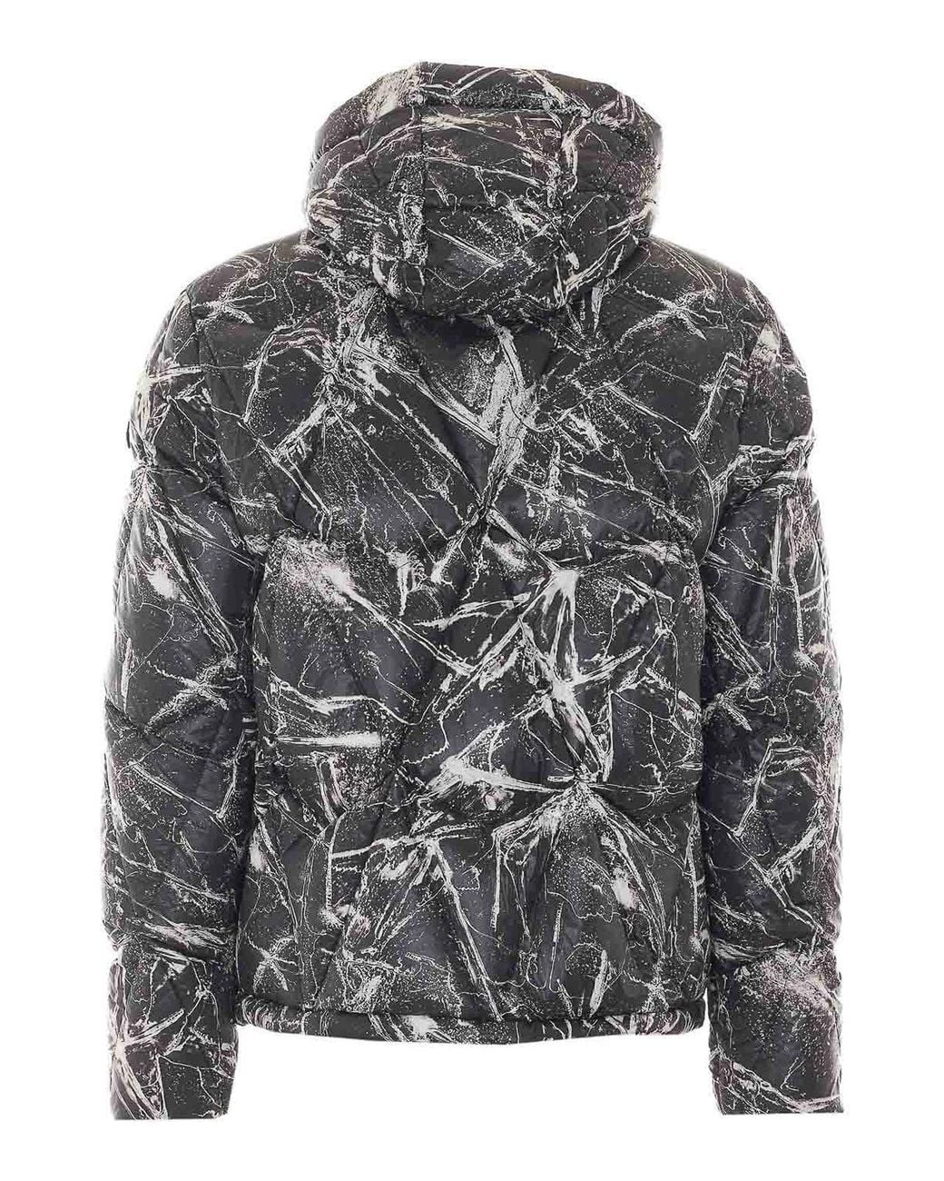 Moose Knuckles Gray Iceberg Quilt Down Jacket for men