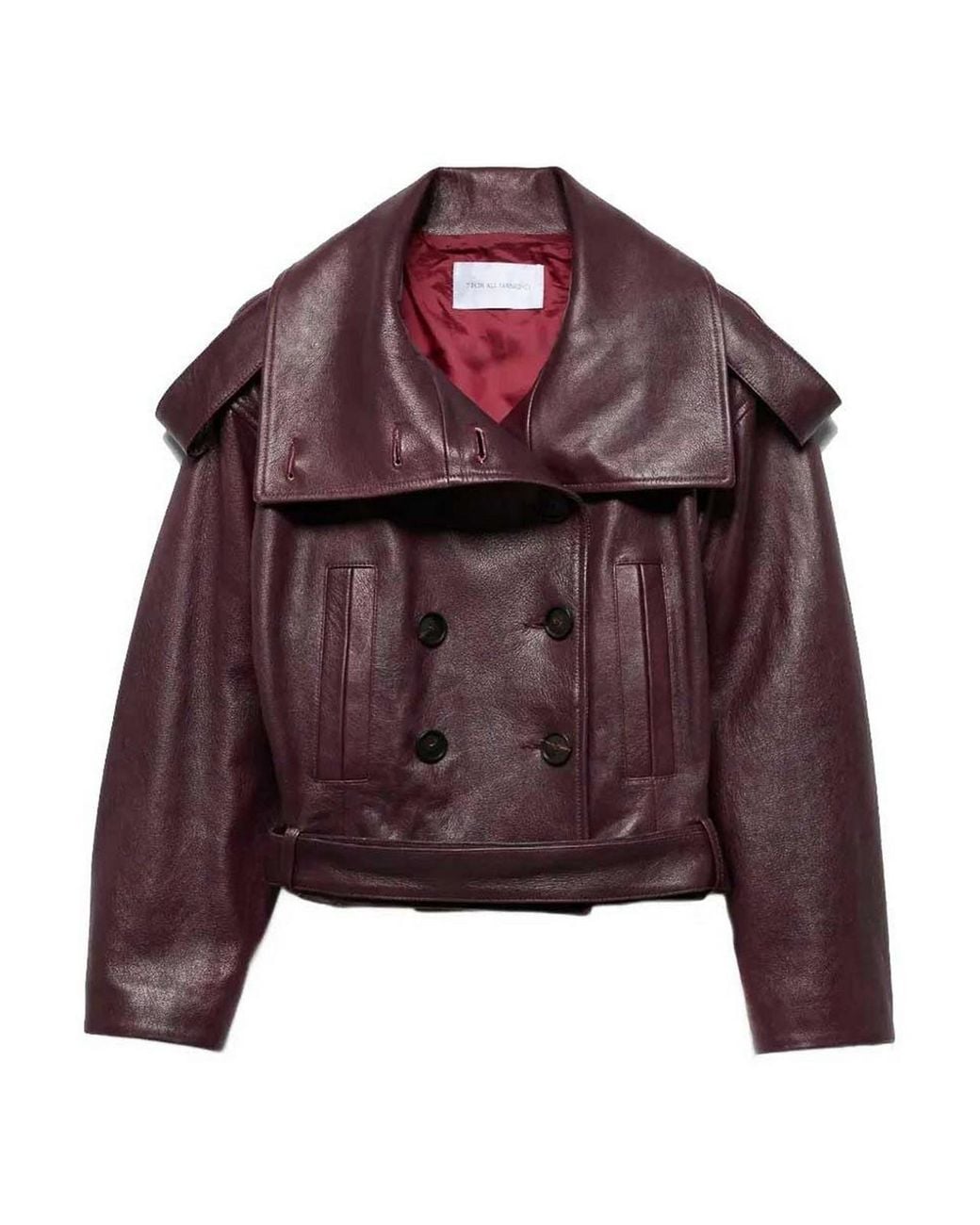 7 For All Mankind Purple Jacket Double Breasted