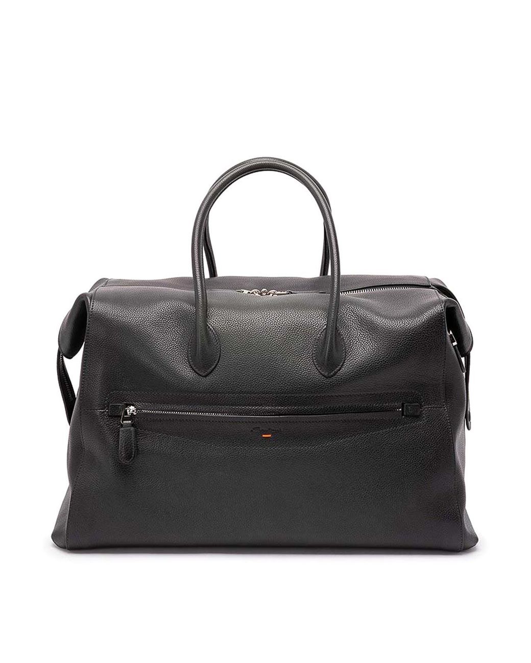 Santoni Black Duffle Bag for men