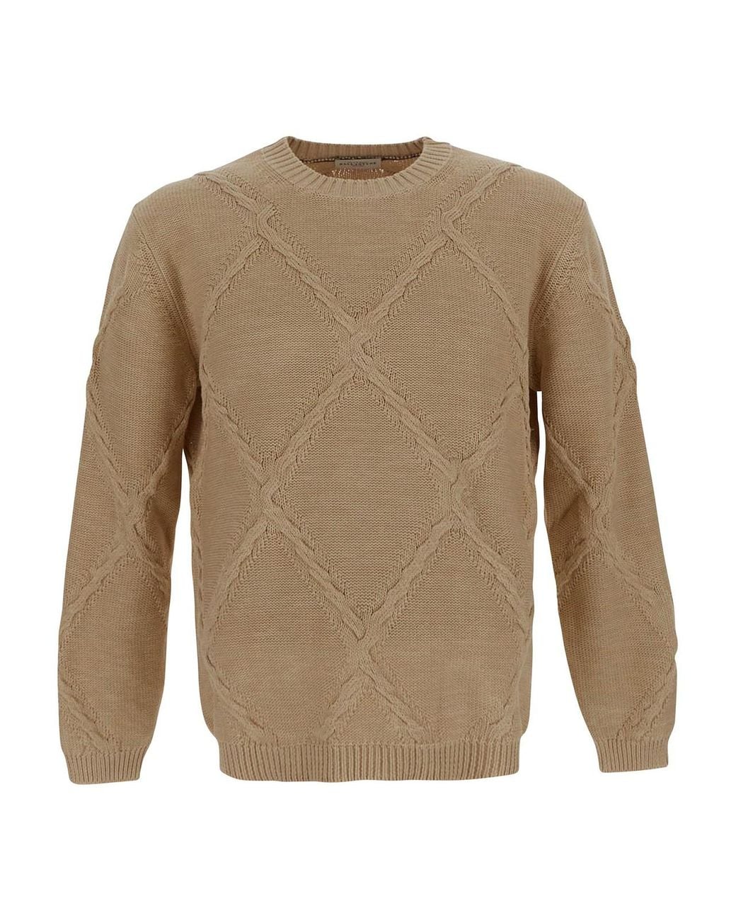 Ballantyne Natural Knitted Pullover for men