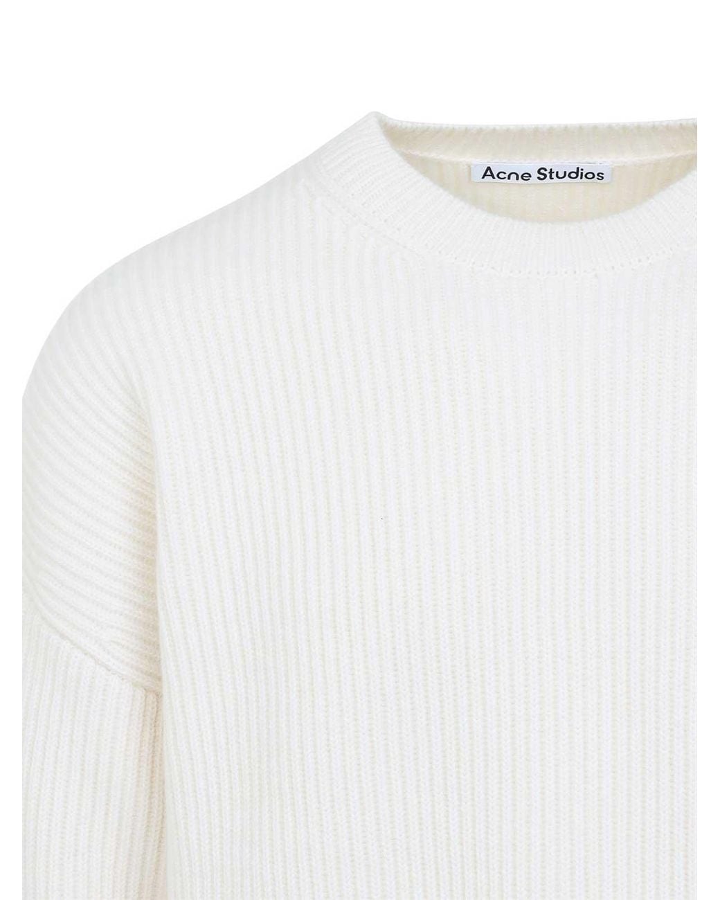 Acne White Sweater for men