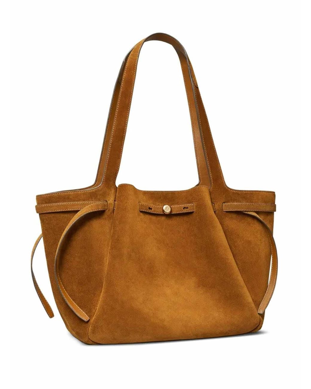 Tory Burch Brown Romy Suede Shopping Bag