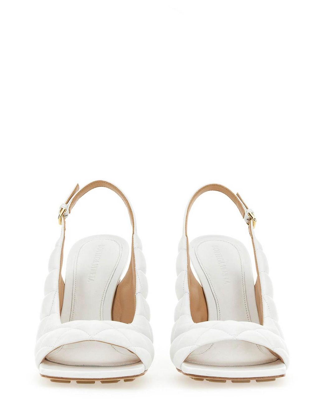 Bottega Veneta White Slingback Sandal Padded