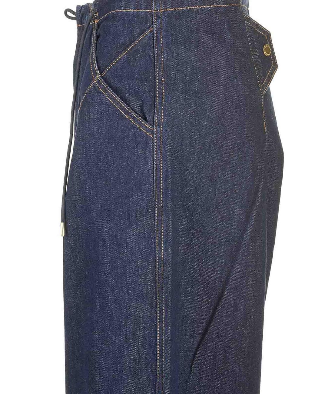 DARKPARK Blue Daisy Military Trousers