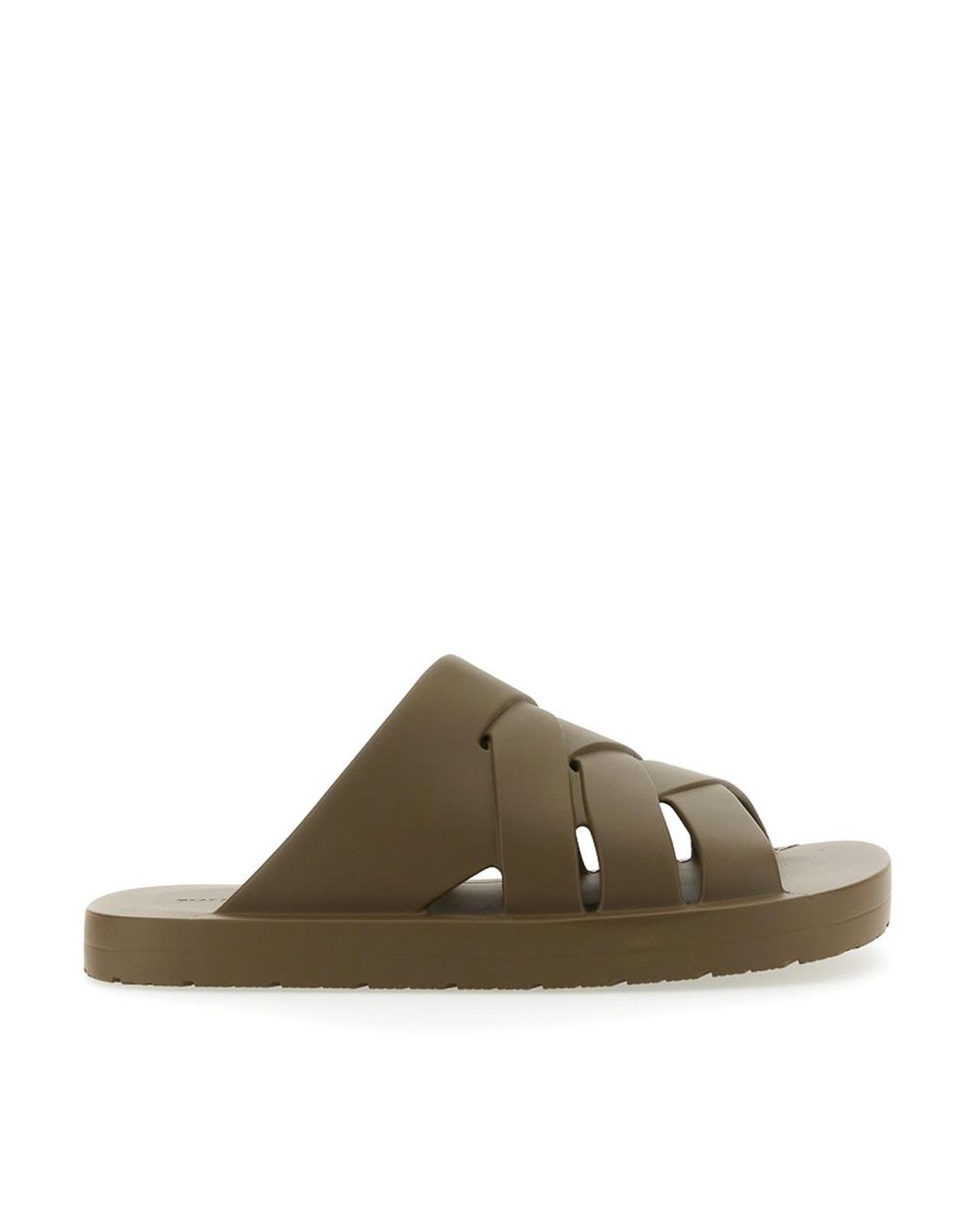 Bottega Veneta Brown Rubber Sandals for men