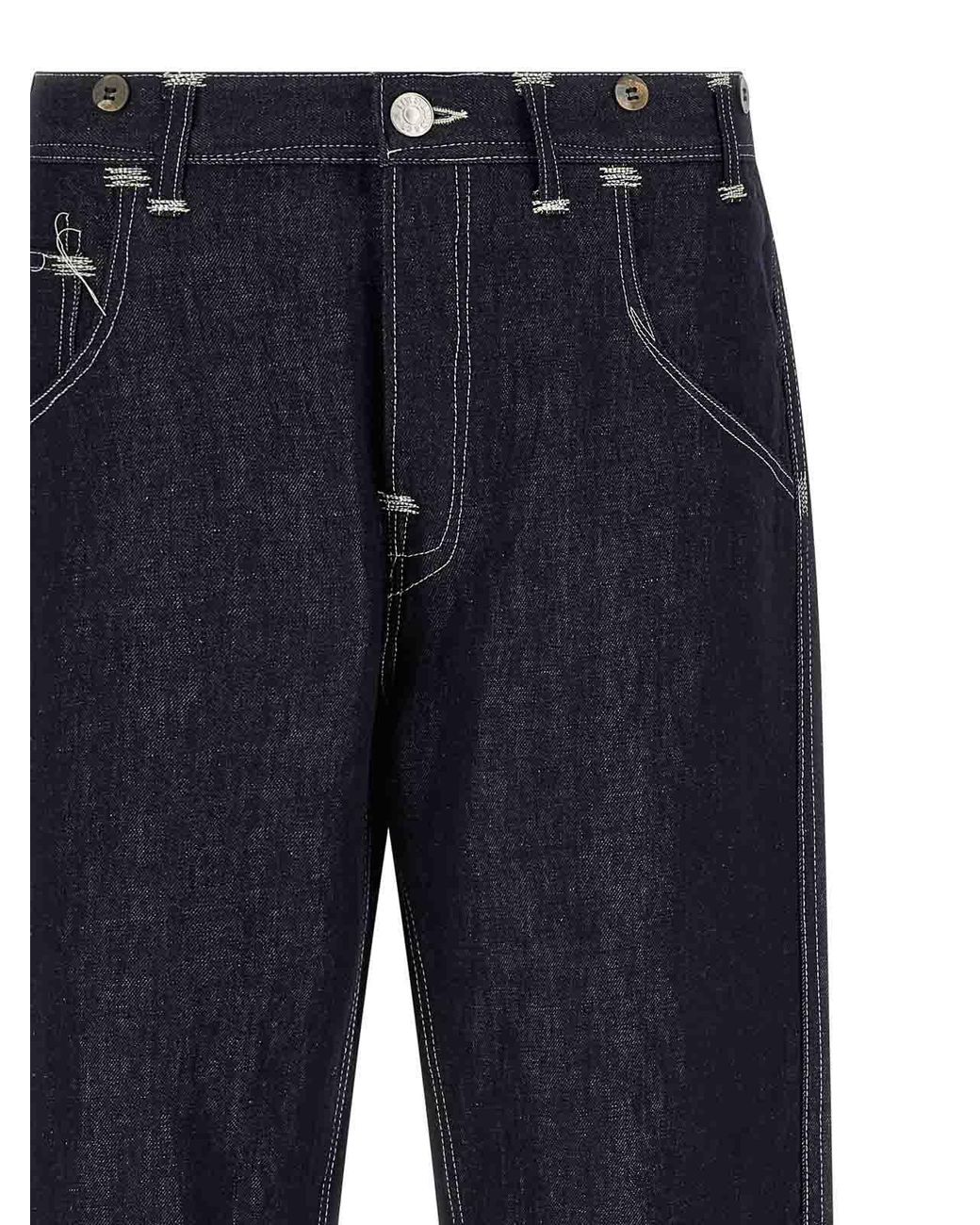 Vaqueros Rectos Junya Watanabe de hombre de color Blue