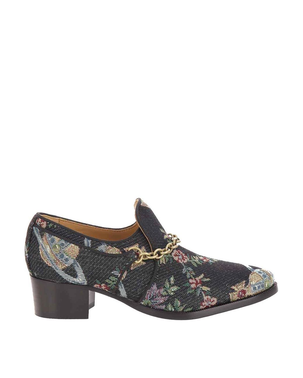Vivienne Westwood Gray Winston Loafer Trellis Tapestry