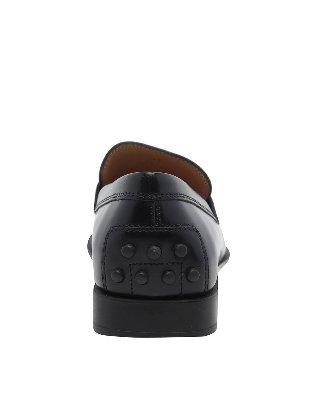 Tod's Black Leather Loafers